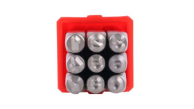 Zestaw Wybijaków Cyfr, H 5Mm, 9-Szt., (0 › 8), Rs Pro