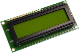 Wyświetlacz LCD Display Elektronik DEM16216SYH-LY żółto-zielony 16 x 2 Pixel (S x W x G) 80 x 36 x 9.6 mm