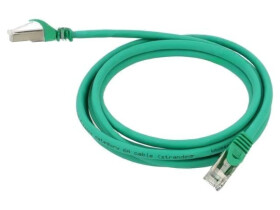 Patch cord S/FTP, Cat 6a, wtyk RJ45 z obu stron, linka, Cu, 2m PP6A-LSZHCU-G-2M