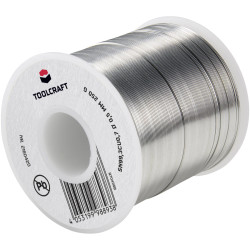 Toolcraft TO-6481260 Lead-Free Solder Wire Sn993Cu07 250g Halogen-Free