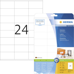 Herma 4360 Etykieta uniwersalna 70 x 36 mm Papier biały 600 szt. Trwały Drukarka atramentowa, Drukarka Laserowa, Drukark
