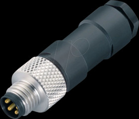 99 3383 00 04 Cable connector M8, series 768, 4-pin, solder, IP 67