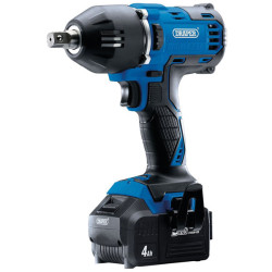 Draper 99251 D20 20V Bless 1/2&quot; MidTorque Imp Wrench 400Nm - 2x4Ah Bat &amp; Charger