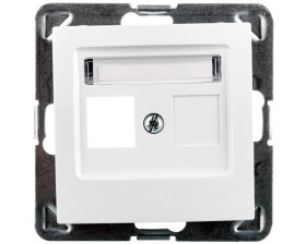 IMPRESJA Obudowa gniazda teleinformatycznego pojedynczego biała GPK-1Y/p/00