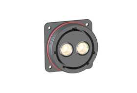 Złącze wielostykowe przemysłowe 2-pinowe, panelowe Gniazdo Bulgin