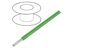 Przewód Hookup Wire Linka Cu D: 16Awg Ptfe Zielony 600V 30,5M 5858 Gr005