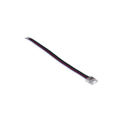 Złączka do taśmy led SMD/RGB+W kolor 10mm taśma-przewód 15cm