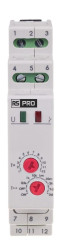 Timer Relay Szyna DIN 195 → 253V ac 2NO/1NC 1-stykowy RS PRO SPST 0.1 s → 576h 1 funkcyjny