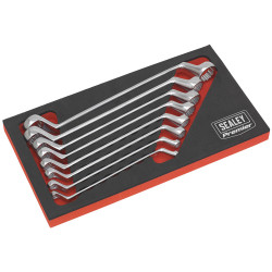 Sealey AK63257 Offset Double End Ring Spanner Set 8pc Metric