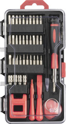 TOOLCRAFT TO-9610683 Zestaw do naprawy dla majsterkowicza, na telefony z uchwytem na narzędzia 79 szt.