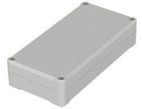 ABS enclosure, (L x W x H) 160 x 80 x 37 mm, light gray (RAL 7035), IP65, 63229000