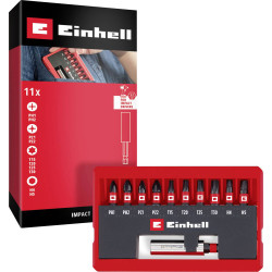 Einhell 118673 Impact Bit Set 11pc 1/4" PH PZ TORX Allen Socket