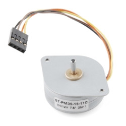 Small Stepper Motor - 100 g.cm (48 steps/rev, 100mm Wire)