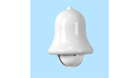 Dzwonek Elektromechaniczny Czaszowy Dzwon 230V Biały Dm-1/250V Biały