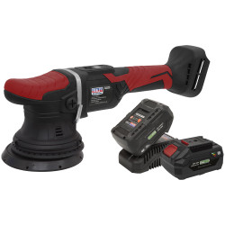 Sealey CP20VOPKIT2 Cordless Orbital Polisher Kit 20V SV20 Series &#xD8;125mm - 2 Batt