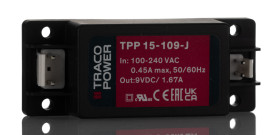 Zasilacz impulsowy nap. wyjściowe: 9V dc 15W 1.67A 1 wyjście nap. wejściowe: 120 → 370 V dc, 85 → 264 V
