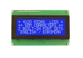 Wyświetlacz alfanumeryczny LCD, , Alfanumeryczny, Midas