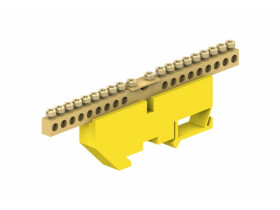 Listwa zaciskowa ochronna 18-modułowa/9x16mm2+9x10mm2+1x35mm2/Ż LZN1805-Z R739612 AN-KOM