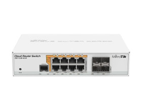 Switch 8x RJ45 1000Mb/s, 4x SFP MikroTik CRS112-8P-4S-IN