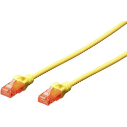 Digitus DK-1617-005/Y RJ45 Network cable CAT 6 U/UTP Yellow 0.50m Halogen-free