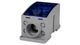 Blok Lkn 250A (1X120/4X16 - 2X35,1X25,4X16,4X10) Al/Cu- Niebieski