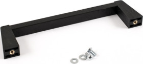 Handle, straight, PA/aluminum, (L x W x H) 172 x 14 x 42 mm, black, 1427WBB