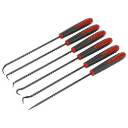 Sealey AK5215 Pick &amp; Hook Set 6pc Extra-Long
