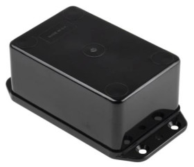 Obudowa Czarny z kołnierzem IP65, 108.2 x 58.2 x 39.5mm, RS PRO