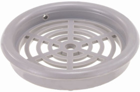 Venting cap, round, PS, (H) 9.5 mm, gray, 3787.8001