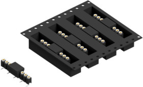 Socket header, 9 pole, pitch 2.54 mm, angled, MK23SMD9BTR