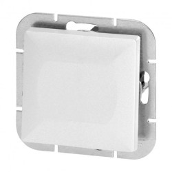 Przycisk dzwonek p/t z podświetleniem Pearl, WP-6/7P/S, biały