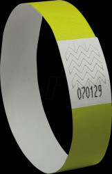 TYVYW-50 Wristbands, tear-resistant, yellow, 500 pieces