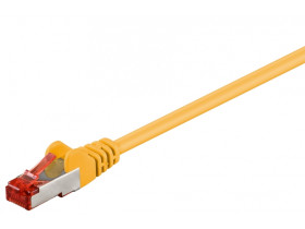 Kabel Patchcord CAT 6 S/FTP PIMF RJ45/RJ45 0.25m żółty