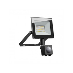 Halogen LED 20W + sens. CW LUX 4 NOCTIS IP44 czarny 6000K