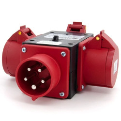 Rozgałęźnik potrójny siłowy przenośny IP44 16A 5P 400V P030W