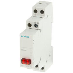 Siemens 5TE5800 indicator light grey 6mm² DIN rail 230V red LED light
