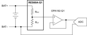 Automotive 1400V matched thin-film resistor divider with 12.5MΩ fixed input