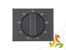 BERKER K.1 Płytka czołowa z pokrętłem do mechanicznego wyłącznika czasowy 120 min antracyt lakierowany 16357106 HAGER