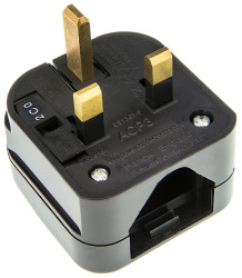 Przemiennik zasilania kraj 1 USA kraj 2 Wielka Brytania 5A złącze 1 NEMA 5-15 złącze 2 UK Earthed Converter typ: