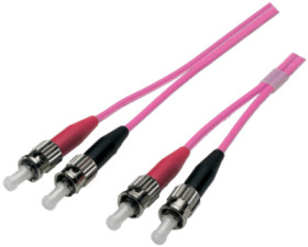 Duplex-jumper, ST to ST, 2 m, OM4, multimode 50/125 µm, O0348.2