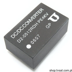 D2-0512RDH DC-DC In 5V Out 12V THT UNITRODE