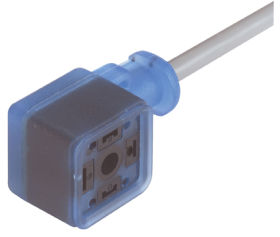 GAN-DEFE7x-AG0200C1-xC607-AD gniazdo 2+2PE, przewód PVC szary 3x0,75mm, dł. 2m, sygnalizacja LED 230VAC/DC, Hirschmann, 934 562-