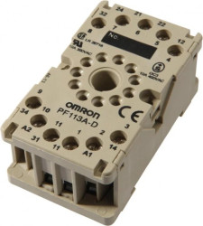 Akcesoria, gniazdo przekaźnikowe, podstawa wtykowa, 27x65x38mm, 300V, złącze śrubowe 11-PIN, IP20, szyna DIN 35mm AV000046