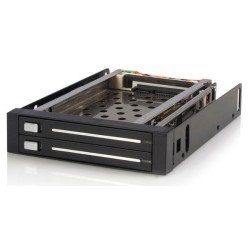 StarTech.com HSB220SAT25B 3.5&quot; Bay 2.5&quot; Dual HDD SATA Hot-Swap Bay