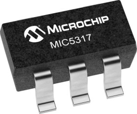 Regulator napięcia 3,3 V TSOT Niska wartość spadku napięcia (Low Dropout) MIC5317-3.3YD5-TR
