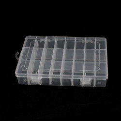 195x130x36mm Organizer 24 Compartments - Container for Small Items