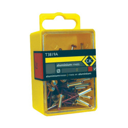 CK Tools T3819A 512 Pop Rivets Aluminium 3.8x9mm Box Of 50