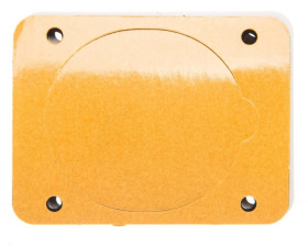 Plytka do zabudowy otworu gniazda 50x50mm szara Kaedra 13135