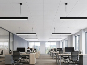 Lampa wisząca Schedar HL 40W 150cm 4000K Czarna