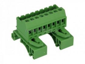 Złączka na szynę DIN; 8 torowa; rozłączna